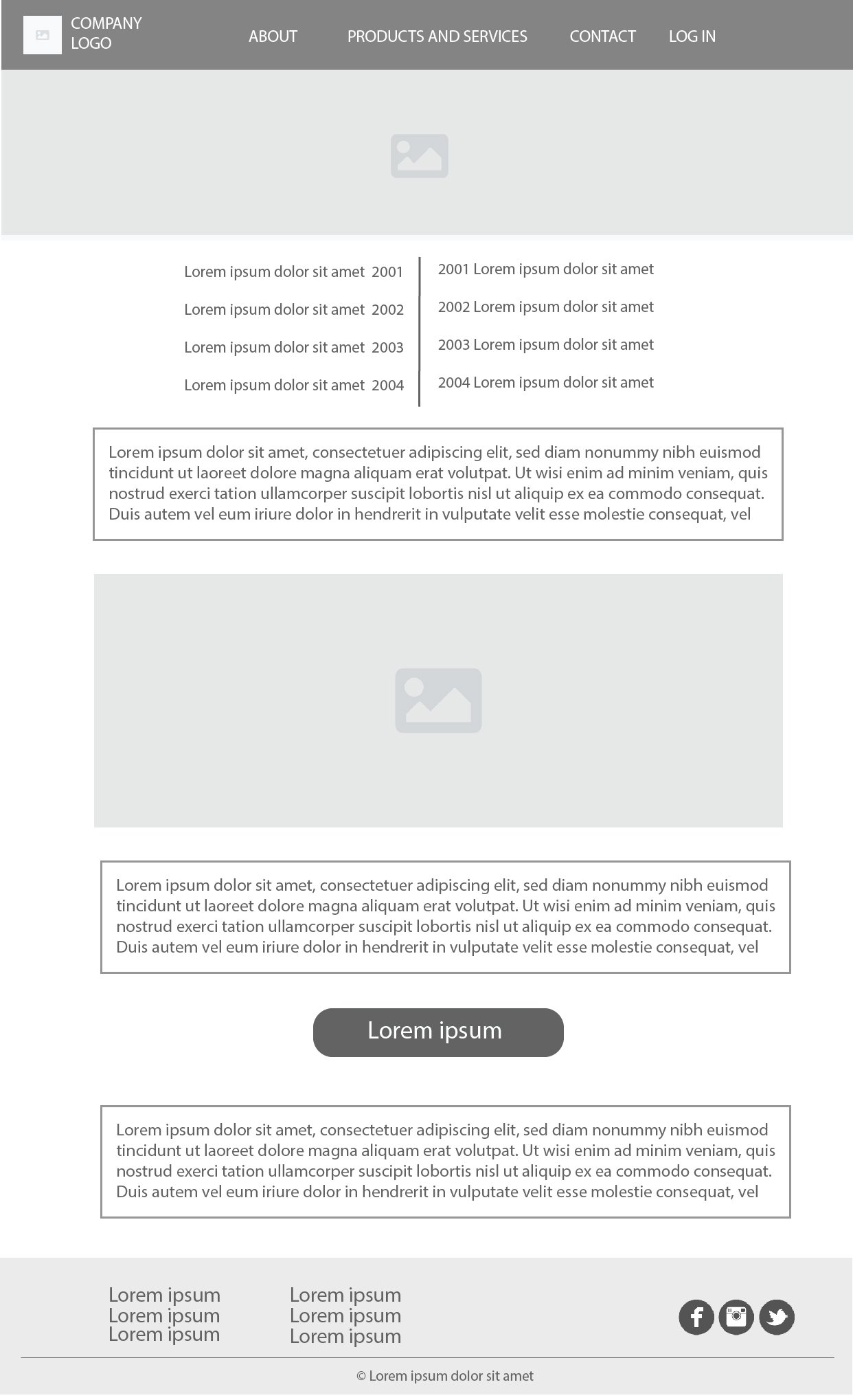 wireframe about us